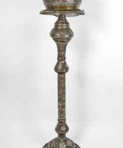 Lampadaire Syrien En Métal Ajouré Fin XIXème Siècle