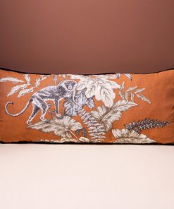 Coussin Lin Caramel et Réglisse | Jolies Trouvailles
