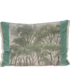 Coussin Lin Manosque Céladon, Différentes Tailles | En fil d&rsquo;Indienne