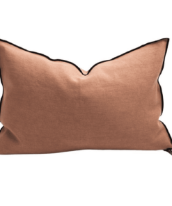 Coussin Lin Stone Terracotta, 30x50cm | Maison de Vacances