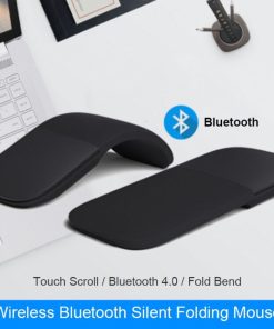 Pour Microsoft Surface Bluetooth pliable sans fil ergonomique Arc tactile souris d’ordinateur 3d silencieux Laser PC Mause pour Windows ordinateur portable