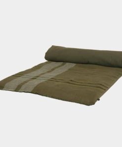 Housse d&rsquo;Édredon Lin et Coton Kaki AALBORG, 85×200 cm | Haomy
