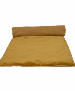 Housse d&rsquo;Edredon Velours Tabac NEW DELHI, 85x200cm | Haomy