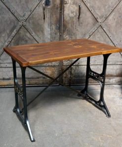 Bureau industriel bois et métal « SINGER »