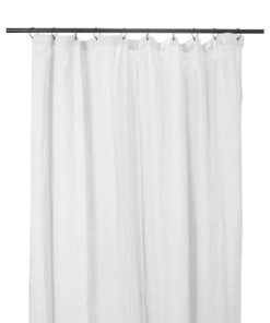 Rideau Gaze de Coton Blanc DILI, 120x280cm | Haomy