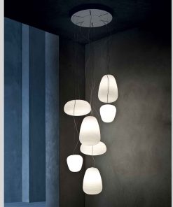 3 Suspensions Rituals avec Rosace ronde – Foscarini
