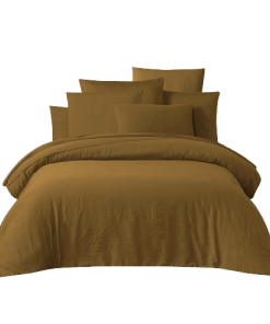 Housse de Couette Satin de Coton Gold TALOA, Différentes Tailles | Haomy