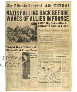 The Atlanta Journal, 6 juin 1944, 4th Extra !