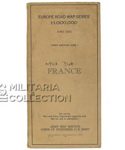Carte US, ROAD MAP of FRANCE, Medical Detachment