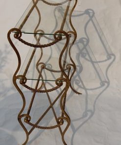 1950/70′ Bibus Étagère Laiton DLG Maison Jansen Provenance Palace Parisien