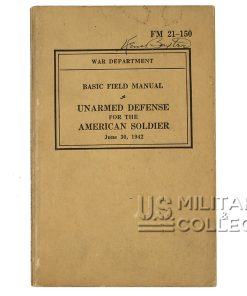 Manuel FM 21-150, Unarmed Defense for the American Soldier, 1942