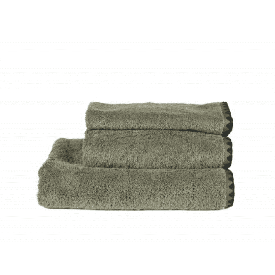 Serviette Kaki Coton ISSEY, Différentes Tailles | Haomy