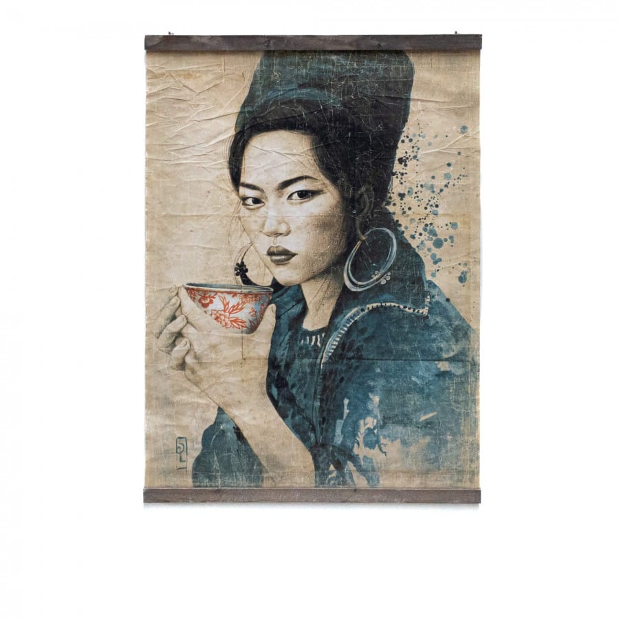 Toile Pause Thé Hmong, 90x120cm | Alfonz